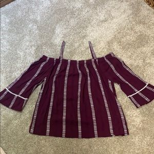 Boho Off the Shoulder Shirt, L